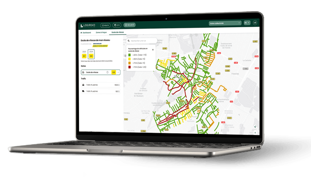 Plateforme cartographie excès de vitesse