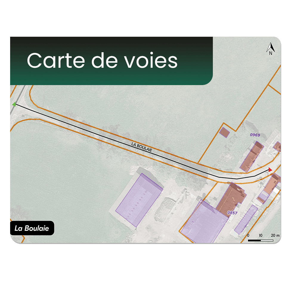 Tableau de Classement des Voies avec une carte de voies