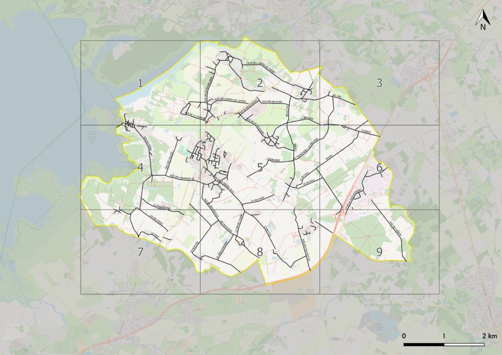 carte de tableau de classement des voies
