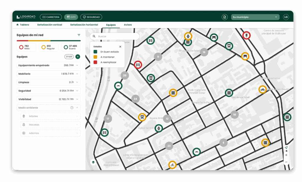 Equipamientos urbanos