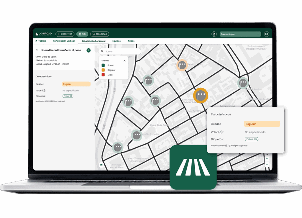 Señales horizontales estado