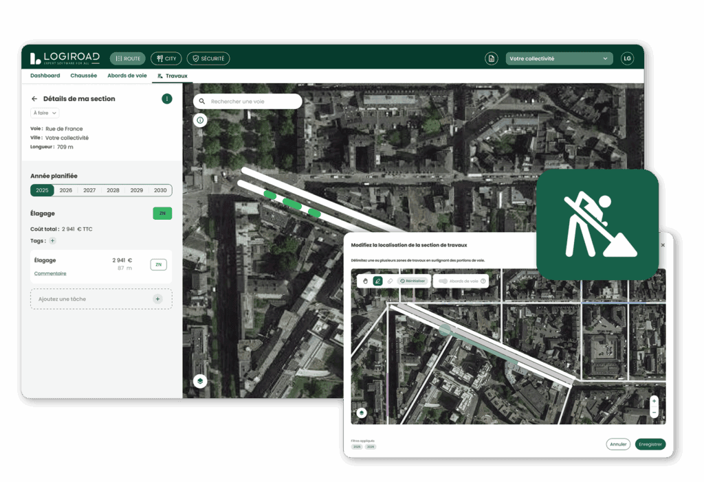 Travaux abords de voie