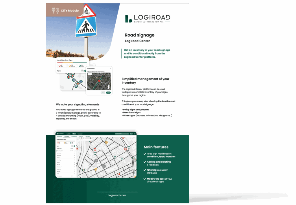 Road signage leaflet