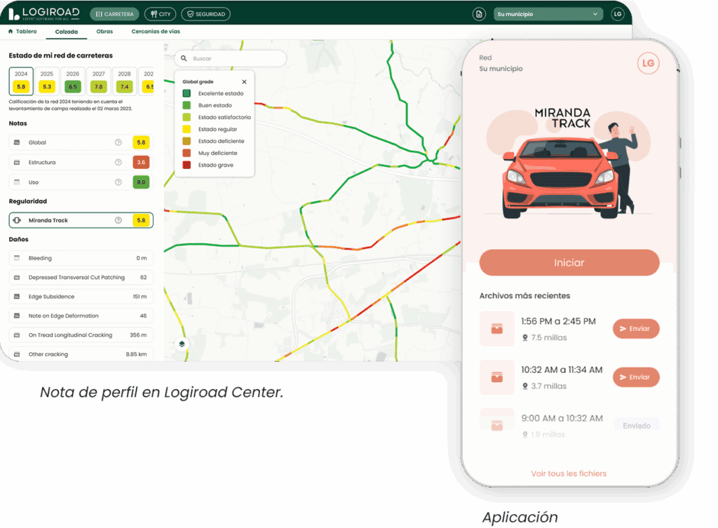Nota de perfil en Logiroad Center y aplicación